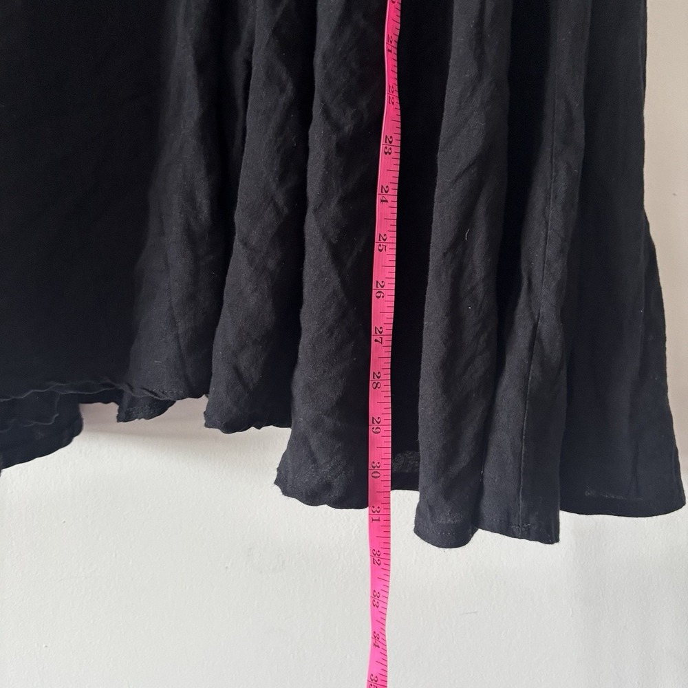Mable Black Flowy Midi Skirt Cottagecore Women's M Peasant Capsule Boho Casual - Picture 2 of 9